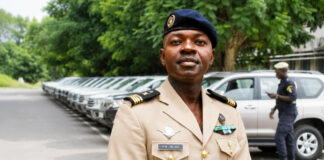 Togo : le chef d’escadron Adjari Akata Magnassima, un expert de la logistique militaire à la tête du Garage central administratif.